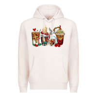 Pale Pink religious coffee cups Premium Hoodie - AdoDesignShop