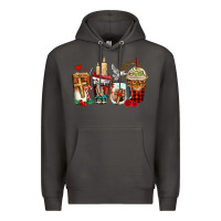 Smoke religious coffee cups Premium Hoodie - AdoDesignShop
