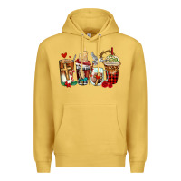Antique Gold religious coffee cups Premium Hoodie - AdoDesignShop