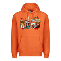 Carrot religious coffee cups Premium Hoodie - AdoDesignShop