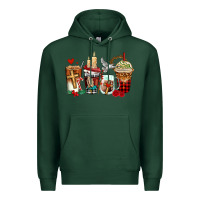 Sports Green religious coffee cups Premium Hoodie - AdoDesignShop