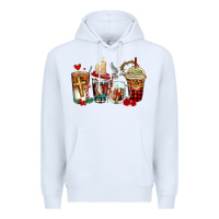 White religious coffee cups Premium Hoodie - AdoDesignShop
