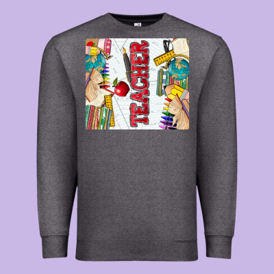 Teacher Premium Sweatshirt Designed By Zillion Design Studio