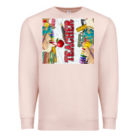 Pale Pink teacher Premium Sweatshirt - Zillion Design Studio