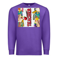 Purple teacher Premium Sweatshirt - Zillion Design Studio