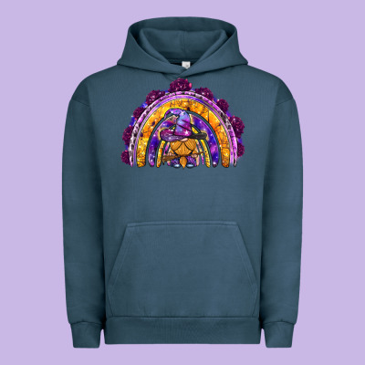Witchy Gnome Rainbow Urban Hoodie Designed By Bundleandbundleshop