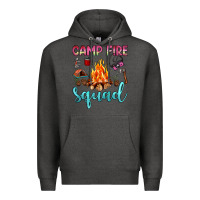 Charcoal Heather camp fire squad Premium Hoodie - JahusDesignShop