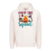 Pale Pink camp fire squad Premium Hoodie - JahusDesignShop