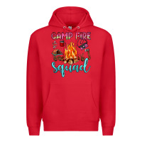 Red camp fire squad Premium Hoodie - JahusDesignShop