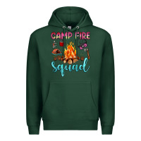 Sports Green camp fire squad Premium Hoodie - JahusDesignShop