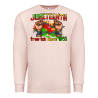 Pale Pink juneteenth free ish since 1865 Premium Sweatshirt - texasbilliewilder