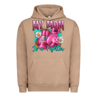 Breast Cancer My Mom Is A Fighter Urban Hoodie | Teevron