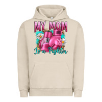 Pigment French Oak Breast Cancer My Mom Is A Fighter Urban Hoodie - Artiststas