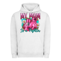Pigment Lunar Rock Breast Cancer My Mom Is A Fighter Urban Hoodie - Artiststas