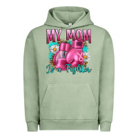 Pigment Oil Green Breast Cancer My Mom Is A Fighter Urban Hoodie - Artiststas