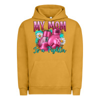 Pigment Peanut Butter Breast Cancer My Mom Is A Fighter Urban Hoodie - Artiststas