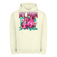 Pigment Pistachio Breast Cancer My Mom Is A Fighter Urban Hoodie - Artiststas