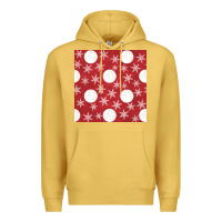 Antique Gold christmas snow flakes seamless pattern Premium Hoodie - BundleAndBundleShop
