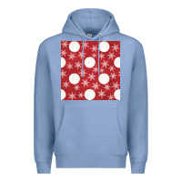 Colony Blue christmas snow flakes seamless pattern Premium Hoodie - BundleAndBundleShop