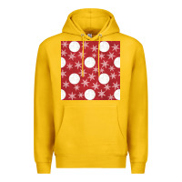 Lemon christmas snow flakes seamless pattern Premium Hoodie - BundleAndBundleShop