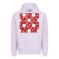 Lilac christmas snow flakes seamless pattern Premium Hoodie - BundleAndBundleShop