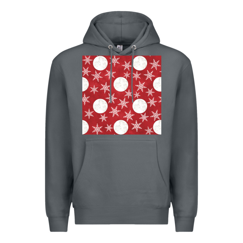 Christmas Snow Flakes Seamless Pattern Premium Hoodie by BundleAndBundleShop | Teevron