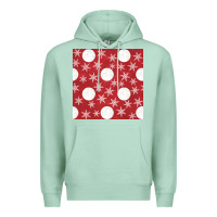 Seafoam christmas snow flakes seamless pattern Premium Hoodie - BundleAndBundleShop