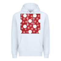 White christmas snow flakes seamless pattern Premium Hoodie - BundleAndBundleShop