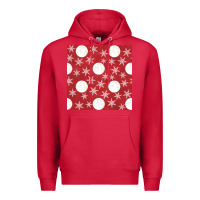 Cardinal christmas snow flakes seamless pattern Premium Hoodie - BundleAndBundleShop