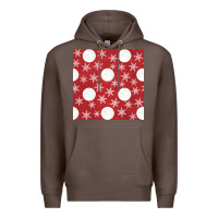 Coffee christmas snow flakes seamless pattern Premium Hoodie - BundleAndBundleShop