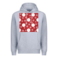Heather Grey christmas snow flakes seamless pattern Premium Hoodie - BundleAndBundleShop
