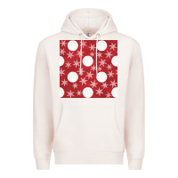 Pale Pink christmas snow flakes seamless pattern Premium Hoodie - BundleAndBundleShop