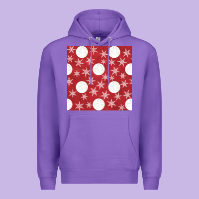 Christmas Snow Flakes Seamless Pattern Premium Hoodie Designed By Bundleandbundleshop