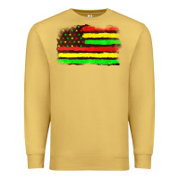 Antique Gold juneteenth flag Premium Sweatshirt - texasbilliewilder