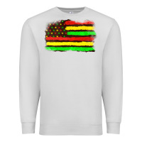 Dove Grey juneteenth flag Premium Sweatshirt - texasbilliewilder