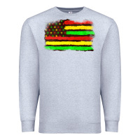 Heather Grey juneteenth flag Premium Sweatshirt - texasbilliewilder
