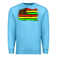 Ocean Blue juneteenth flag Premium Sweatshirt - texasbilliewilder