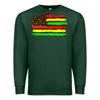 Sports Green juneteenth flag Premium Sweatshirt - texasbilliewilder