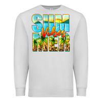 Dove Grey summer vibes Premium Sweatshirt - Zillion Design Studio