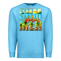 Ocean Blue summer vibes Premium Sweatshirt - Zillion Design Studio