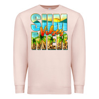Pale Pink summer vibes Premium Sweatshirt - Zillion Design Studio