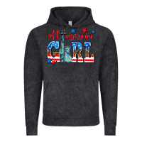 Vintage Black all american girl Vintage Hoodie - AdoDesignShop
