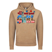Vintage Coffee all american girl Vintage Hoodie - AdoDesignShop