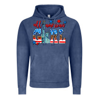 Vintage Denim all american girl Vintage Hoodie - AdoDesignShop