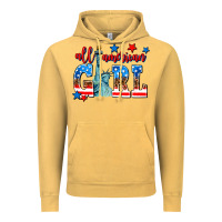 Vintage Mustard all american girl Vintage Hoodie - AdoDesignShop