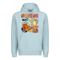Blue Mist hoeing ain't easy Premium Hoodie - Artiststas