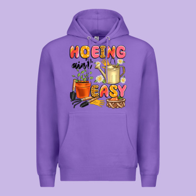 Hoeing Ain't Easy Premium Hoodie Designed By Artiststas