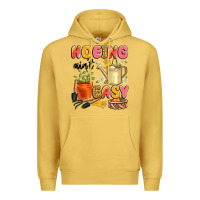 Antique Gold hoeing ain't easy Premium Hoodie - Artiststas