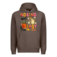 Coffee hoeing ain't easy Premium Hoodie - Artiststas
