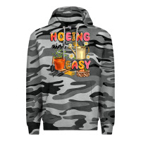 Slate Camo hoeing ain't easy Premium Hoodie - Artiststas